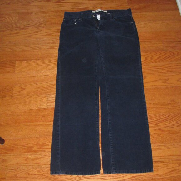 Pre Owned Men's Gap Cotton Blue Straight Fit Corduroy Pants Size 29/30 - Picture 2 of 4